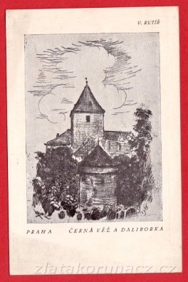 Praha, Cěrná věž a Daliborka (V.Rytíř)
