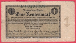 Německo - 1 Rentenmark 1.11.1923 - série L	