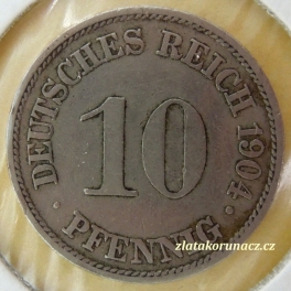 Německo - 10 Reich Pfennig 1904 A