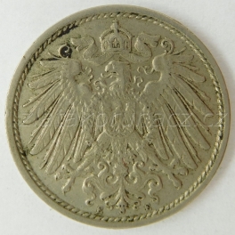 Německo - 10 Reich Pfennig 1913 E