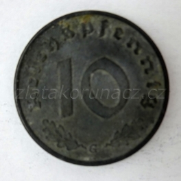 Německo - 10 Reichspfennig 1941 G