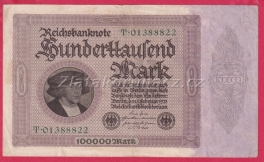 Německo - 100000 mark 1.2.1923 - série T