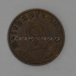 Německo - 2 Reichspfennig 1939 J