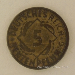 Německo - 5 Rentenpfennig 1924 G