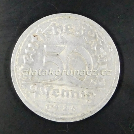 Německo - 50 Pfennig Reich 1920 F