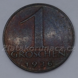 Rakousko - 1 groschen 1936