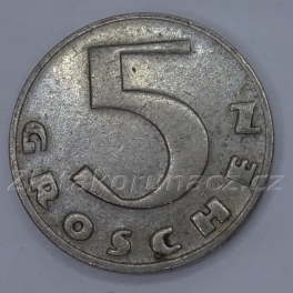 Rakousko - 5 groschen 1934