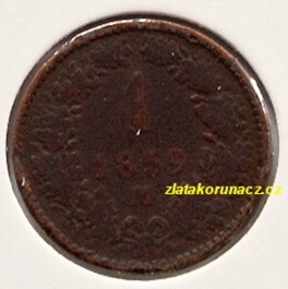 1 krejcar F.J.I.-1859 M