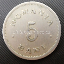 Rumunsko - 5 bani 1900