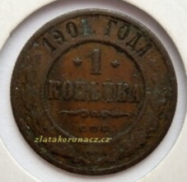 Rusko - 1 kopějka 1901