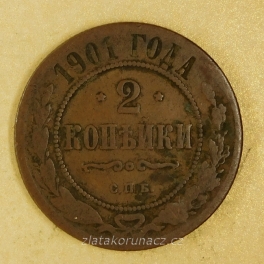 Rusko - 2 kopějka 1901 S.P.B.