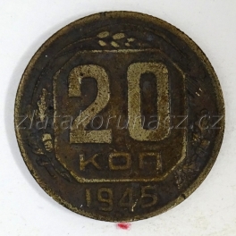 Rusko - 20 kopějka 1945