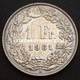 Švýcarsko - 1 frank 1961 B