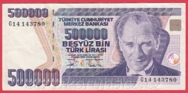 Turecko - 500.000 Lirasi 1970(1998)