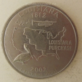 USA -  Louisiana 1/4 dollar 2002 D