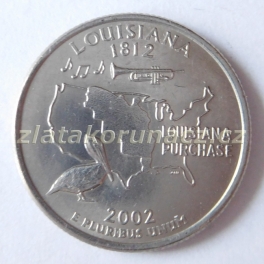 USA-Lousiana - 1/4 dollar 2002 P