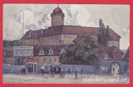 Poděbradský zámek- Pohled z náměstí
