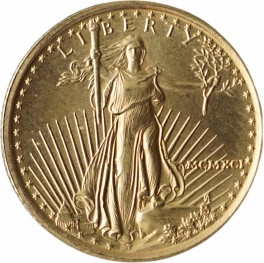 Zlatá mince Amerika - 5 Dollar 1991 1/10 Oz American Eagle