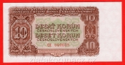10 Kčs 1953 CE ruský číslovač