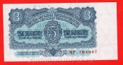 3 Kčs 1953 MP - český číslovač