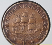 Afrika jižní (Jihoafrická rep.) - 1 penny 1948