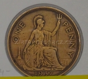 Anglie - 1 penny 1937