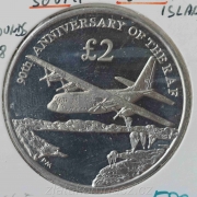 Britská zámořská území - South Sandwich island - 2 pounds 2008