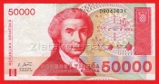Chorvatsko - 50.000 Dinara 1993