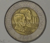 Filipíny - 10 Piso 2001