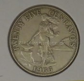 Filipíny - 25 centavos 1966
