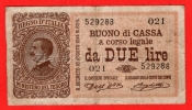 Itálie - 2 lira 1914-1922