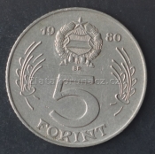 Maďarsko - 5 forint 1980