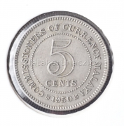 Malaya - 5 cents 1950