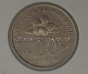 Malaysie - 20 sen 1991