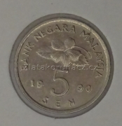Malaysie - 5 sen 1990