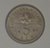 Malaysie - 5 sen 1995
