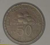 Malaysie - 50 sen 1990