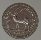 Mauritius - 1/2 rupee 1987