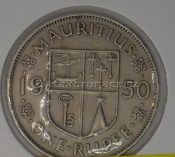 Mauritius - 1 rupee 1950