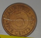 Mauritius - 5 cents 1969