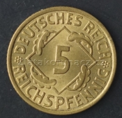 Německo - 5 Reichspfennig 1936 A