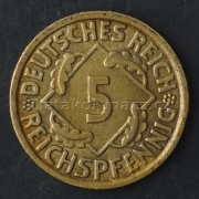 Německo - 5 Reichspfennig 1936 G