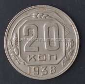 Rusko - 20 kopějka 1938