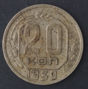 Rusko - 20 kopějka 1939