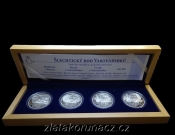 Sada 4 stříbrných medailí - Šlechtický rod Vartenberků 