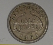 Seychelles - 1/2 ruppe 1954