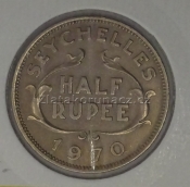  Seychelles - 1/2 ruppe 1970