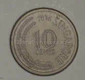Singapur - 10 cent 1974