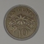 Singapur - 10 cents 1986