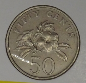 Singapur - 50 cents 1986